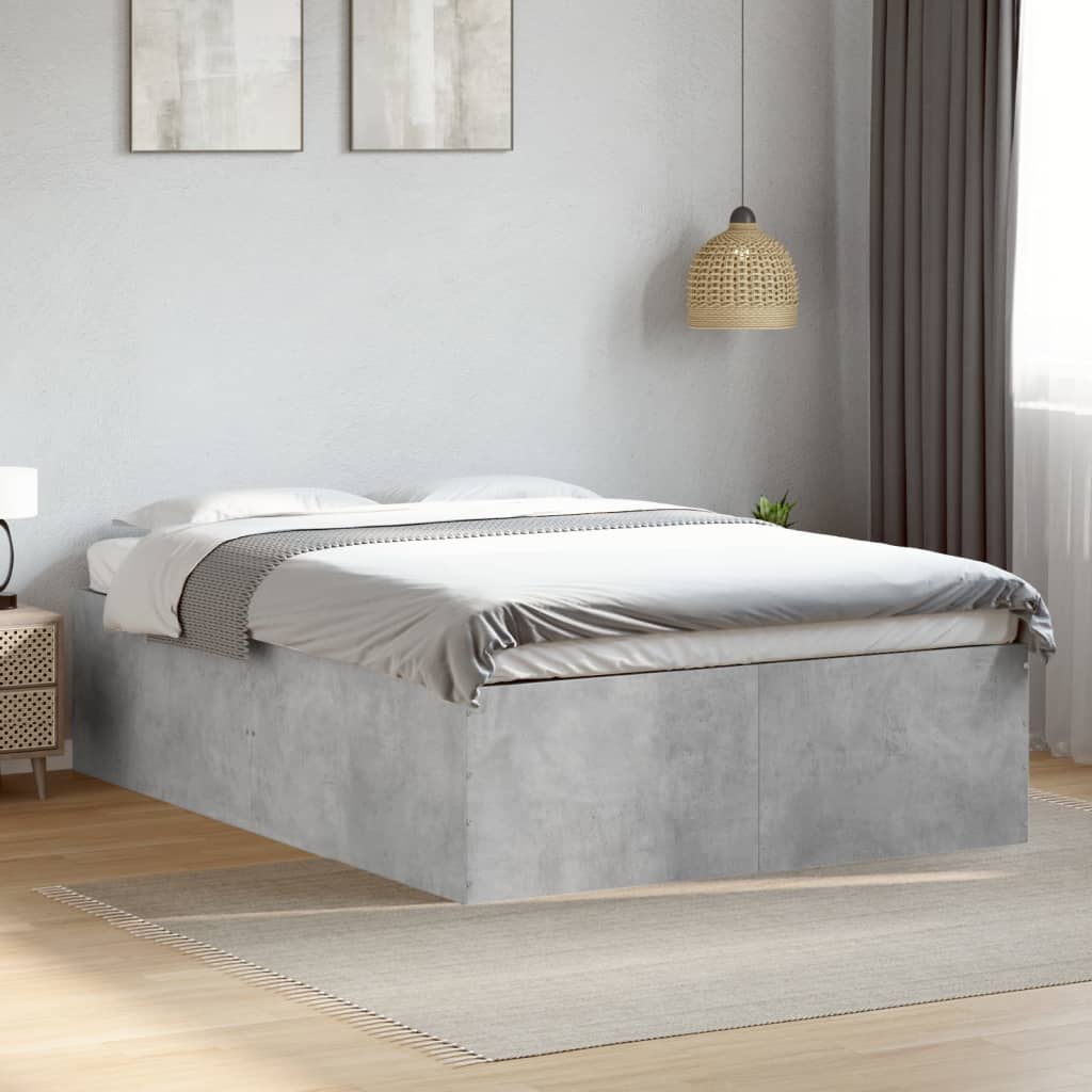 Bedframe Concrete Grey 120x190cm Small Double