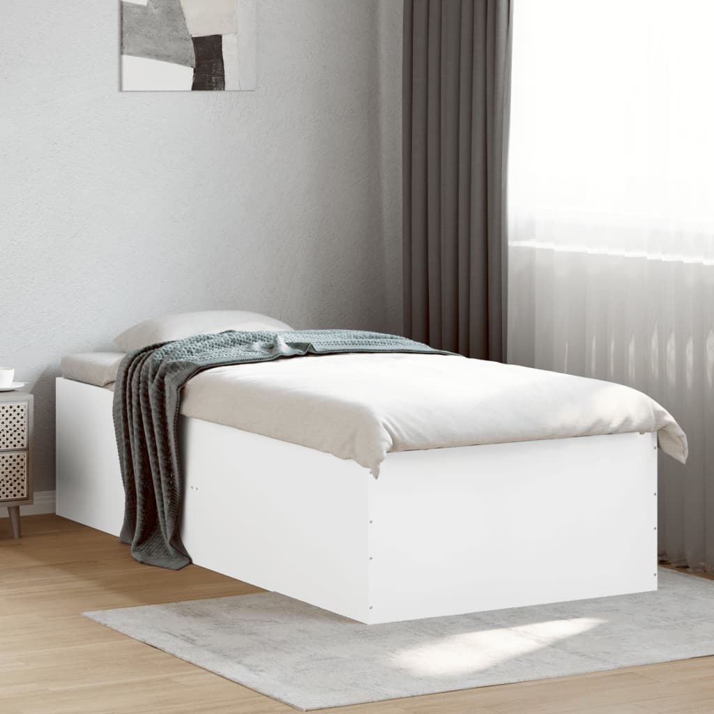 Bedframe White 75x190cm Small Single