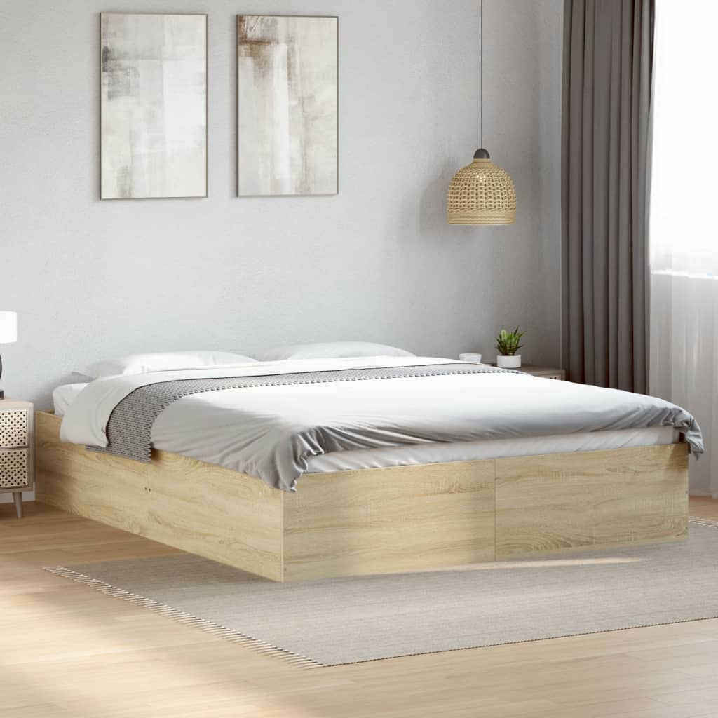 Bedframe Sonoma Oak 150x200cm King Size