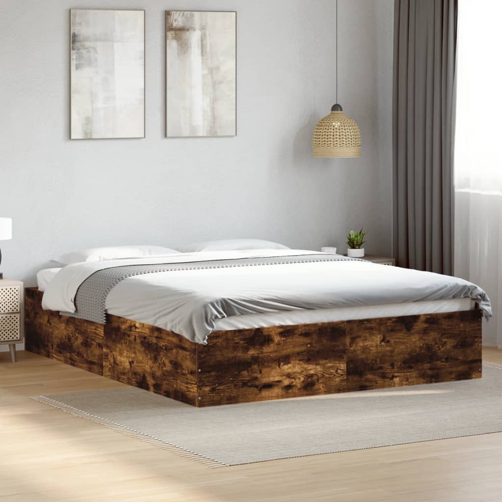 Bedframe Smoked Oak 150x200cm King Size
