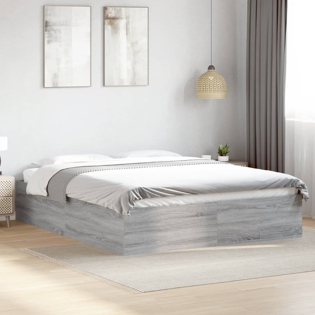 Bedframe Grey Sonoma 150x200cm King Size