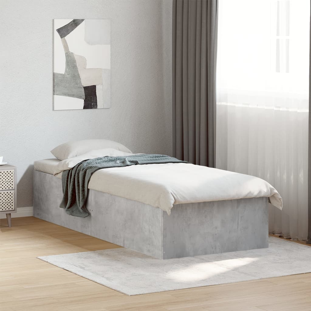 Bedframe Concrete Grey 100x200cm