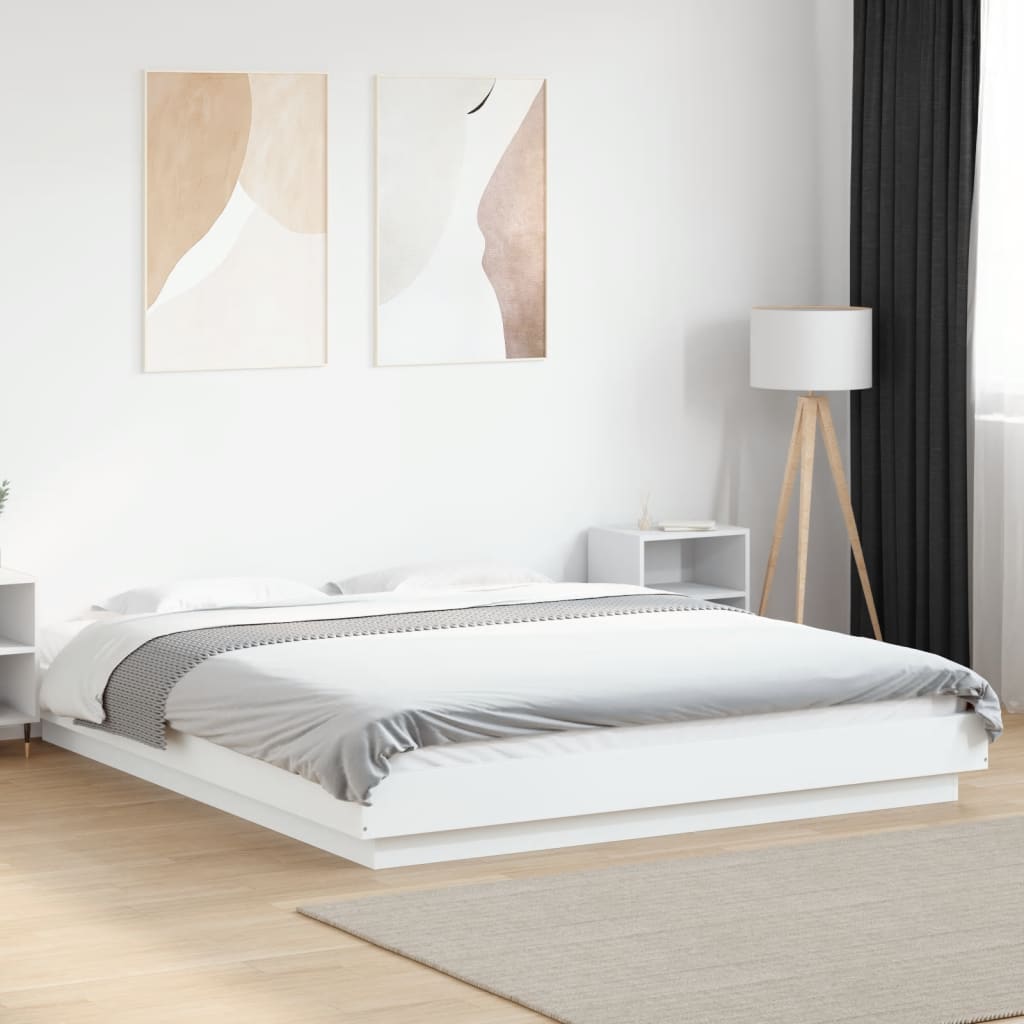 Bedframe White 150x200cm King Size