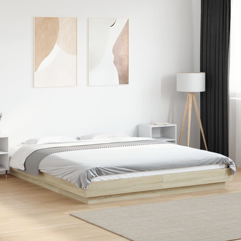 Bedframe Sonoma Oak 150x200cm King Size