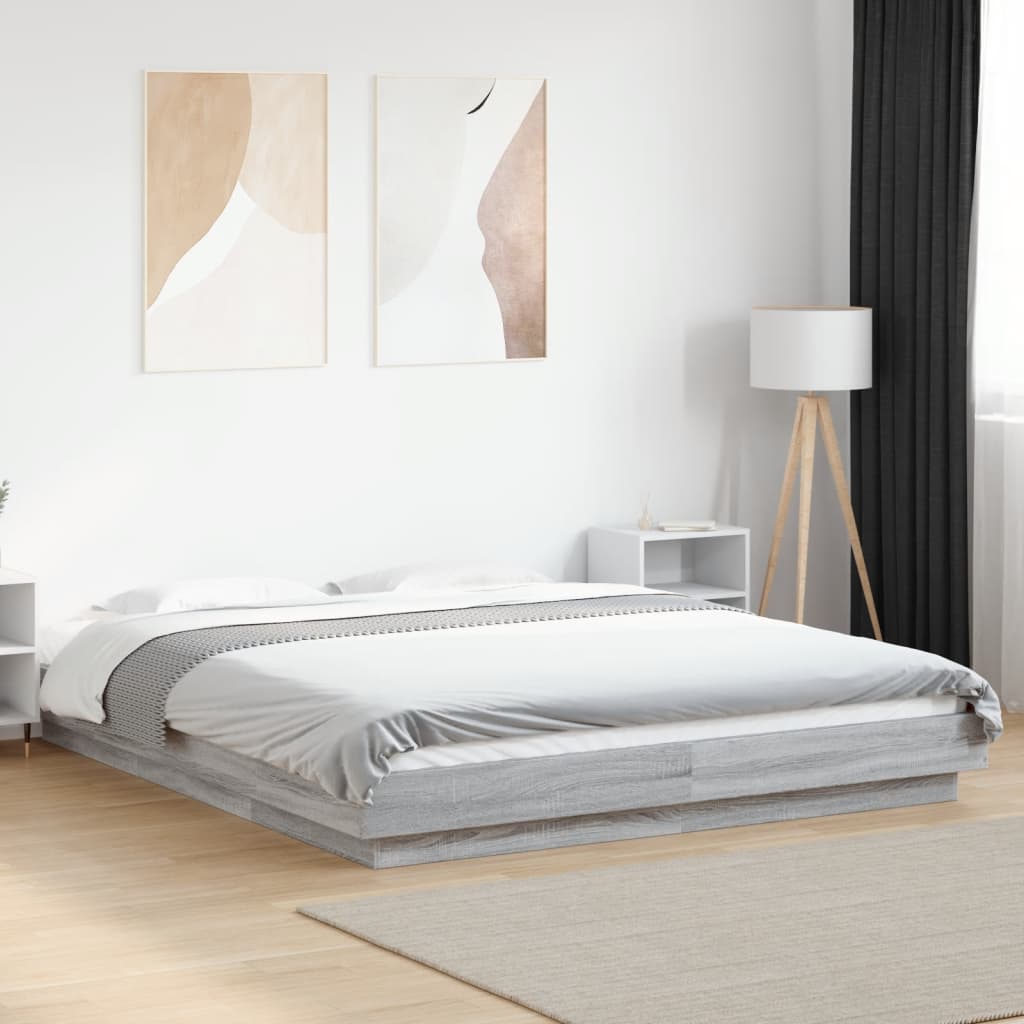 Bedframe Grey Sonoma 150x200cm King Size