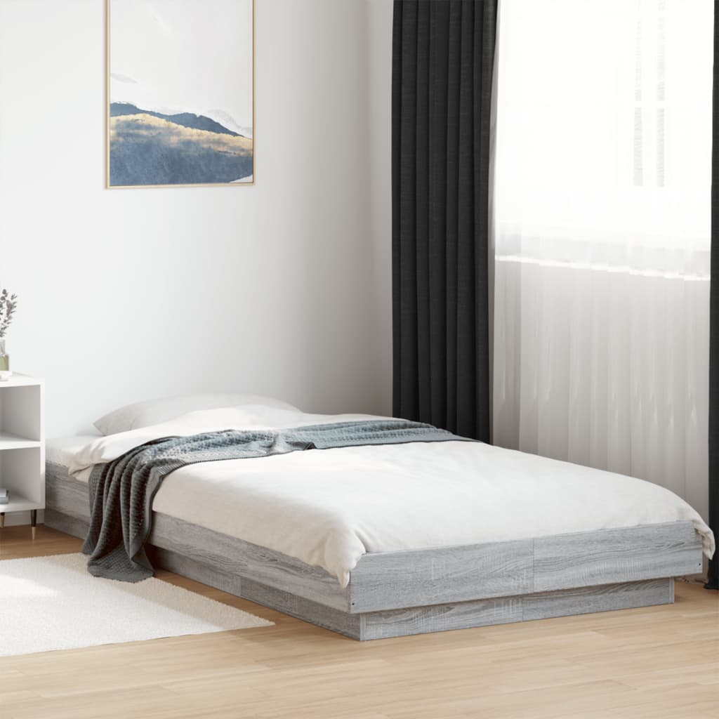 Bedframe Grey Sonoma 75x190cm Small Single