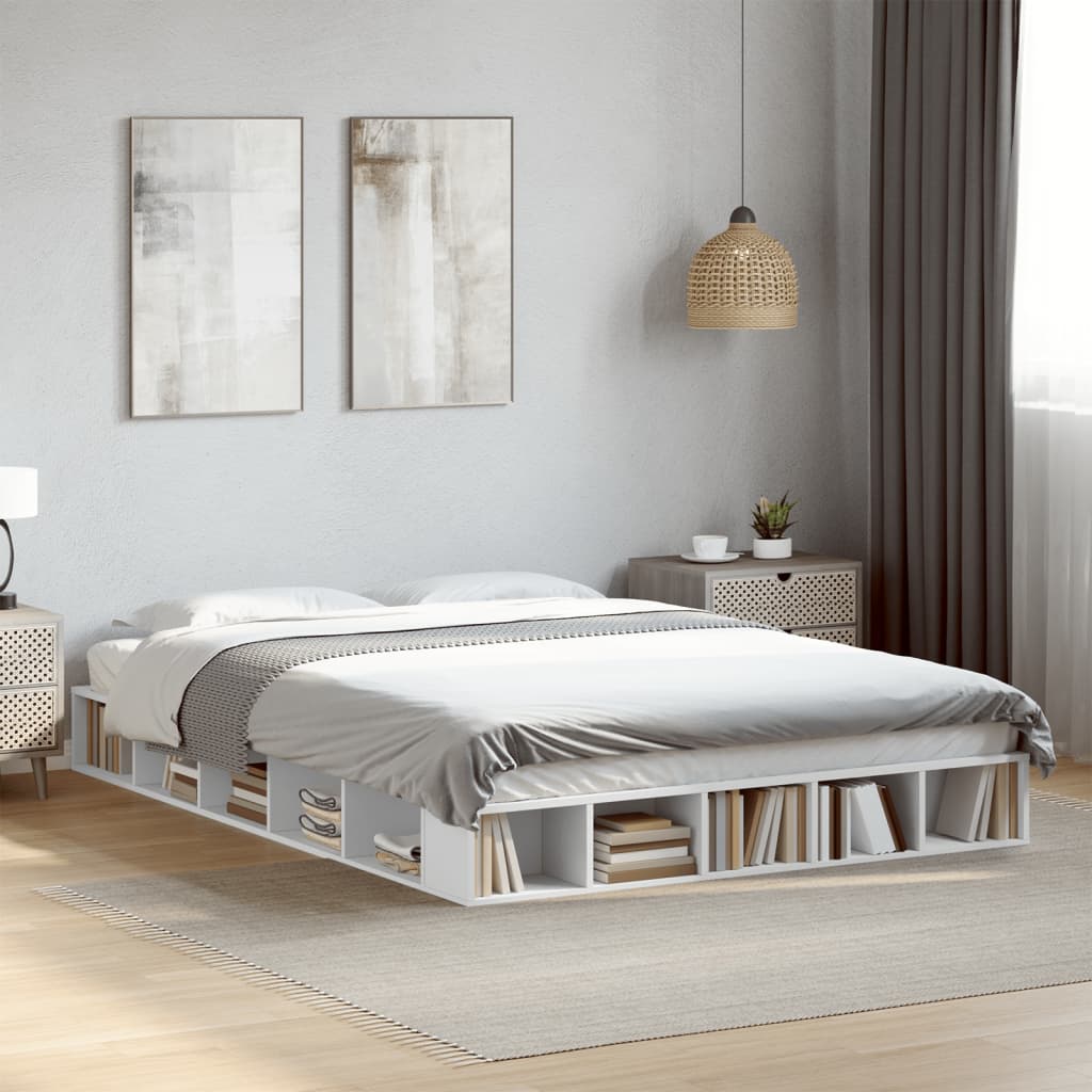 Bedframe White 150x200cm King Size