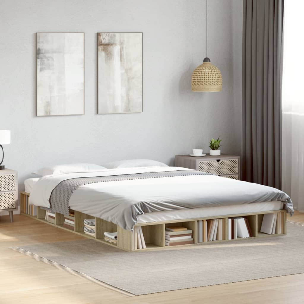 Bedframe Sonoma Oak 150x200cm King Size