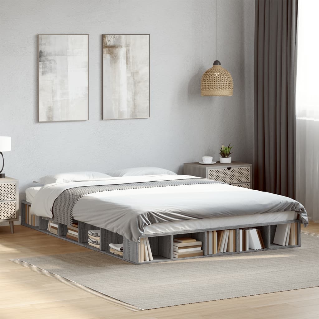 Bedframe Grey Sonoma 150x200cm King Size