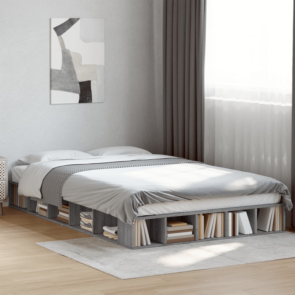Bedframe Grey Sonoma 140x190cm
