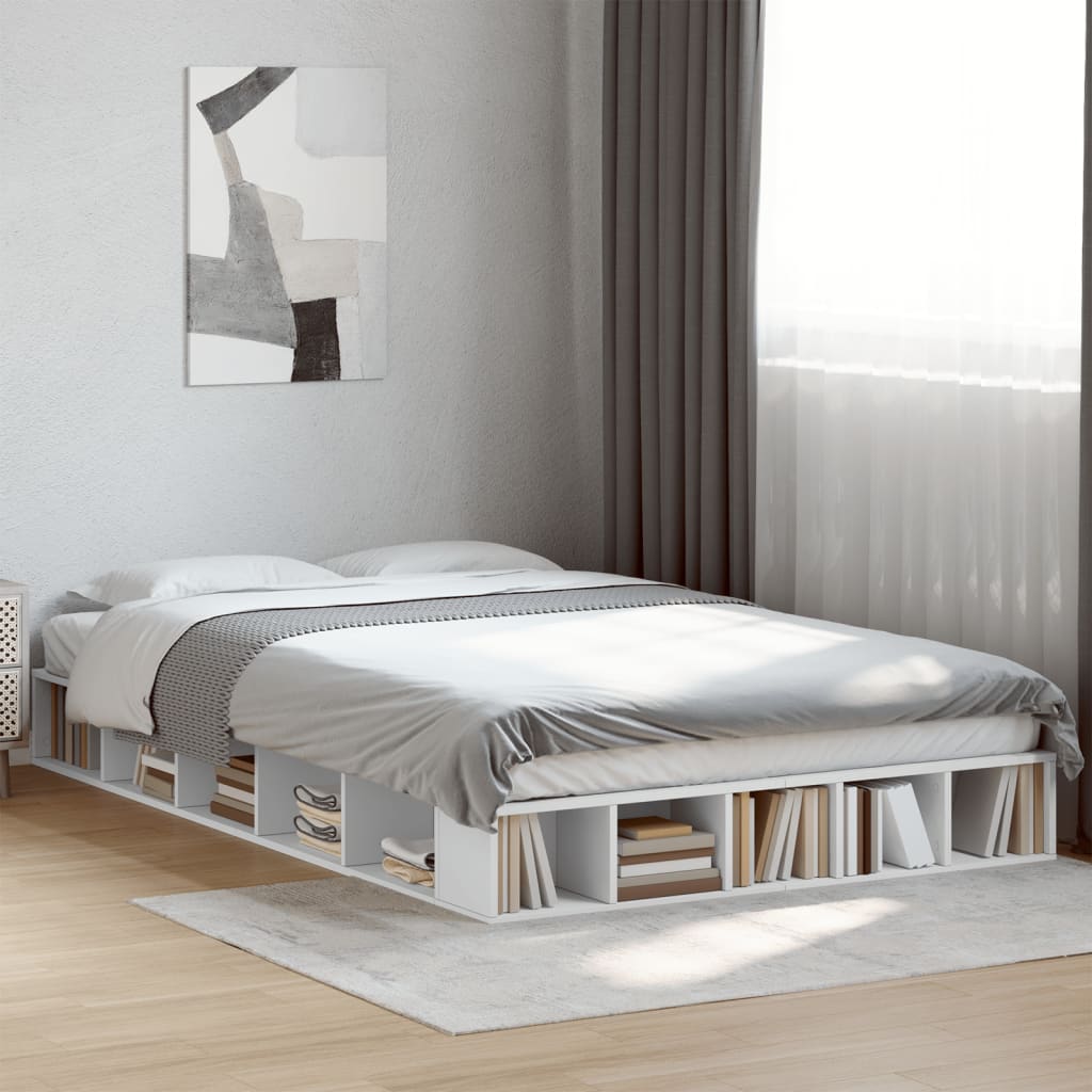 Bedframe White 135x190cm Double