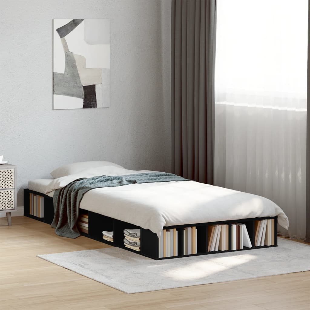 Bedframe Black 90x190cm Single