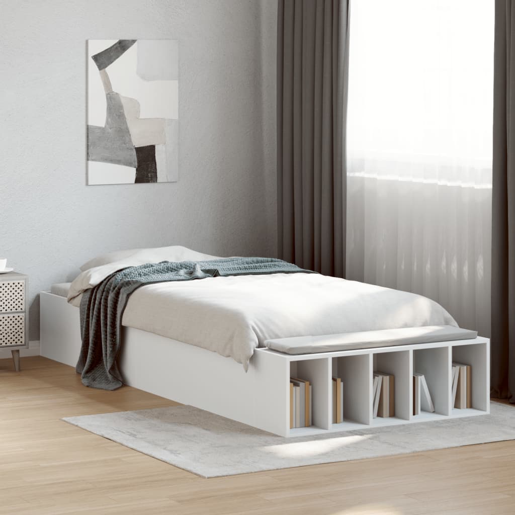 Bedframe White 75x190cm Small Single