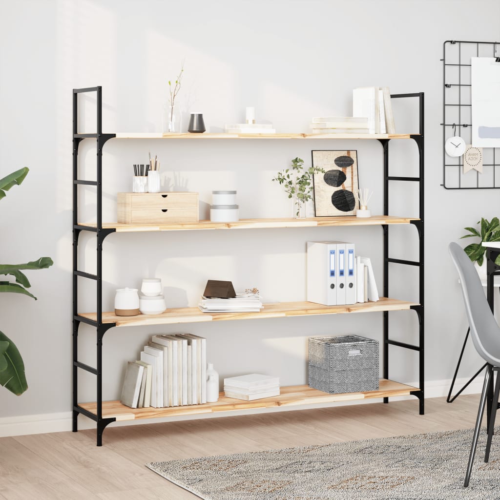 Floating Shelves 3 Pieces 160x30x2 cm Untreated Solid Wood Acacia