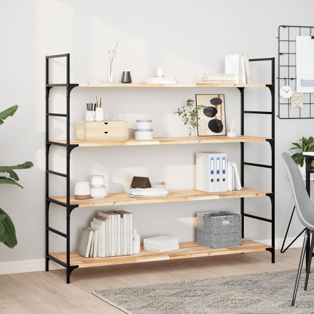 Floating Shelf 160x40x2 cm Untreated Solid Wood Acacia