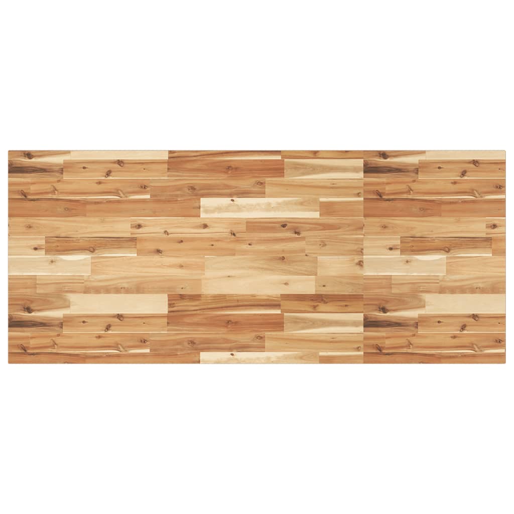 Bathroom Vanity Top Oil Finished 120x60x2 cm Solid Wood Acacia