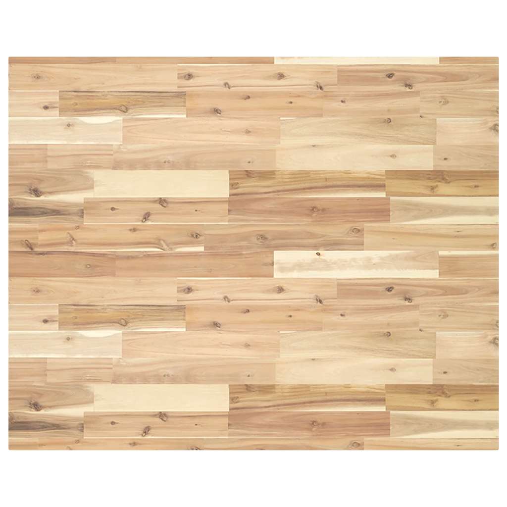 Desk Top Untreated 100x80x4 cm Solid Wood Acacia