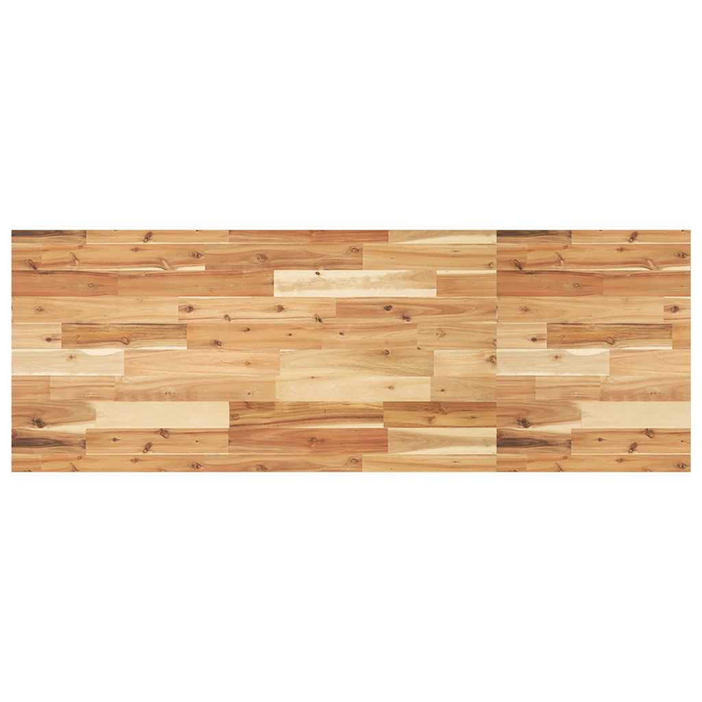 Desk Top Oil Finished 140x50x2 cm Solid Wood Acacia