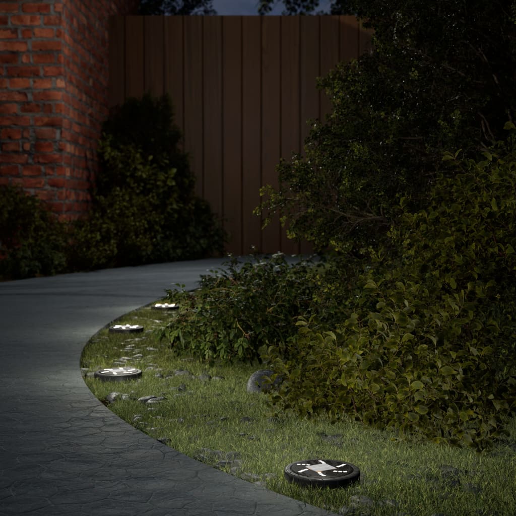 OSWOD Solar Ground Lights with Ground Spikes Outdoor 4 pcs Warm - White