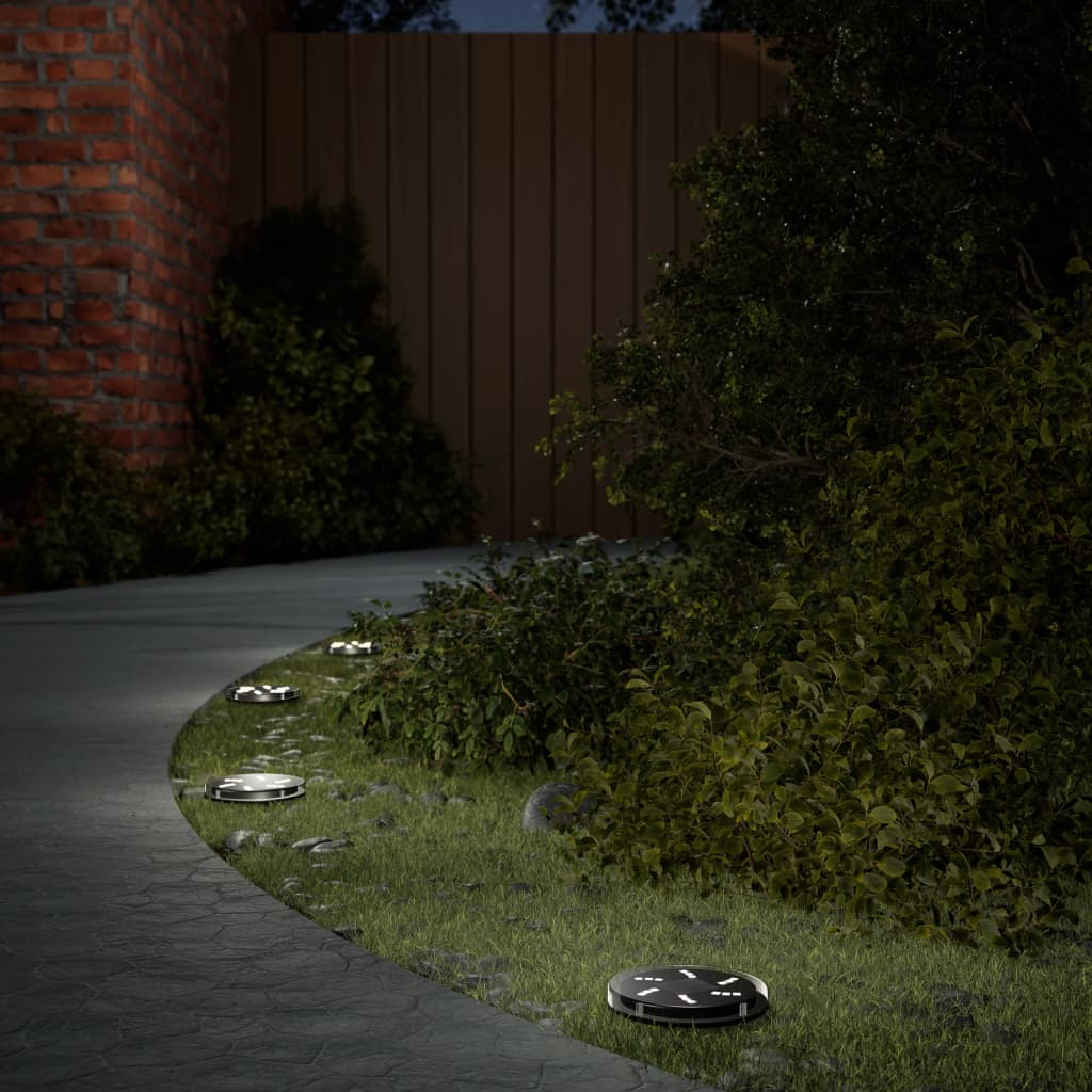 OSWOD Solar Ground Lights with Ground Spikes Outdoor 4 pcs Warm - White