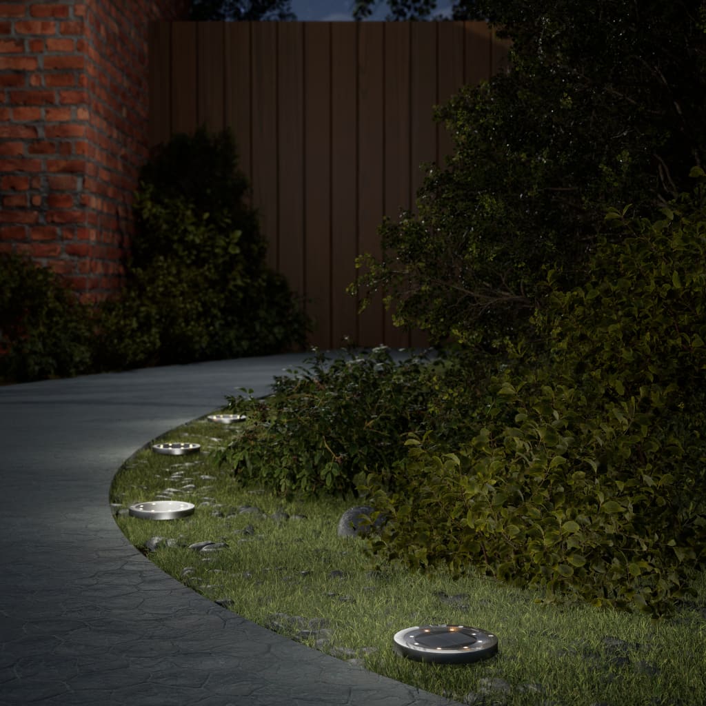 OSWOD Solar Ground Lights with Ground Spikes Outdoor 4 pcs Warm - White
