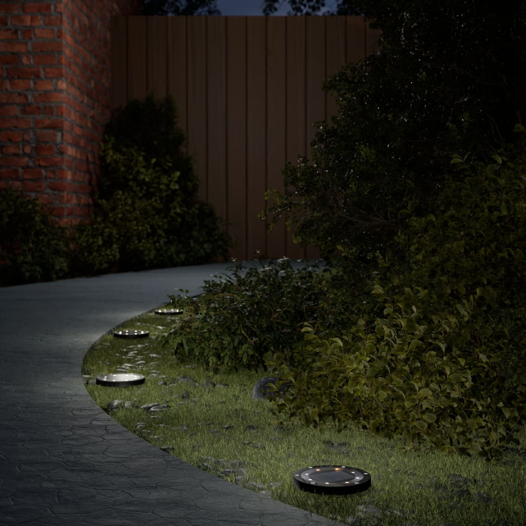 OSWOD Solar Ground Lights with Ground Spikes Outdoor 4 pcs Warm - White