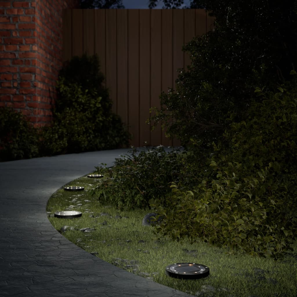 OSWOD Solar Ground Lights with Ground Spikes Outdoor 12 pcs Warm - White