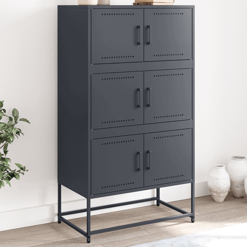 Sideboard Anthracite 68.5x38.5x123.5 cm Steel