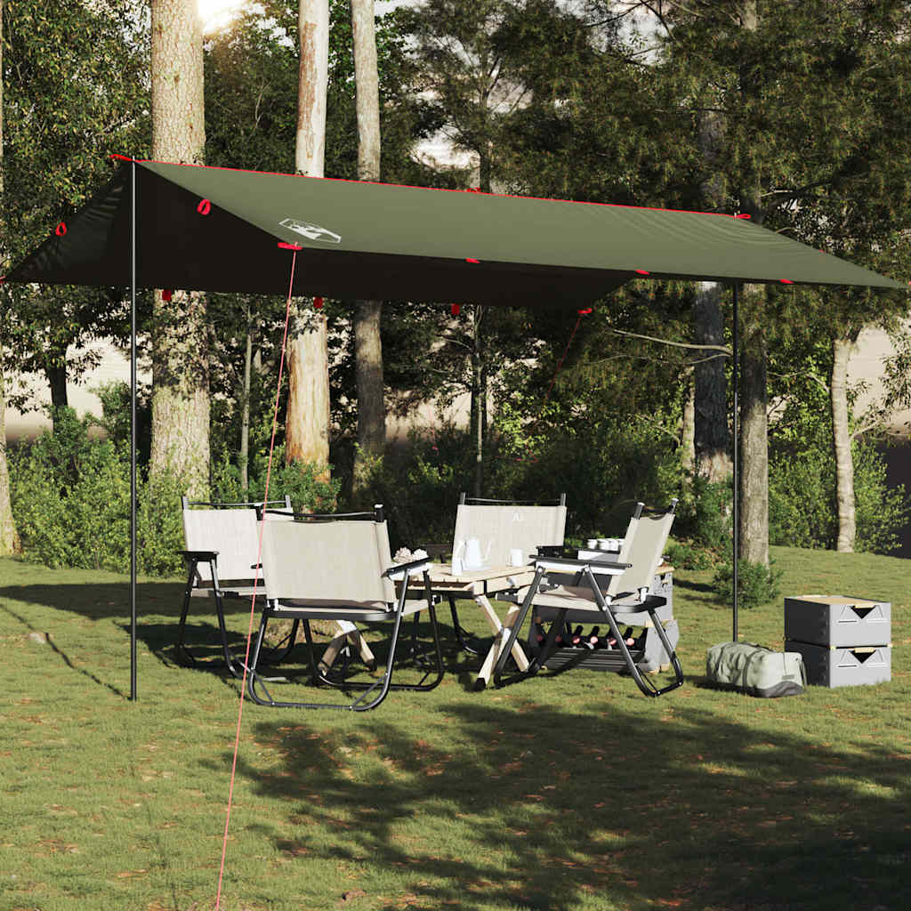 Camping Tarp Olive Green 506x306 cm Waterproof