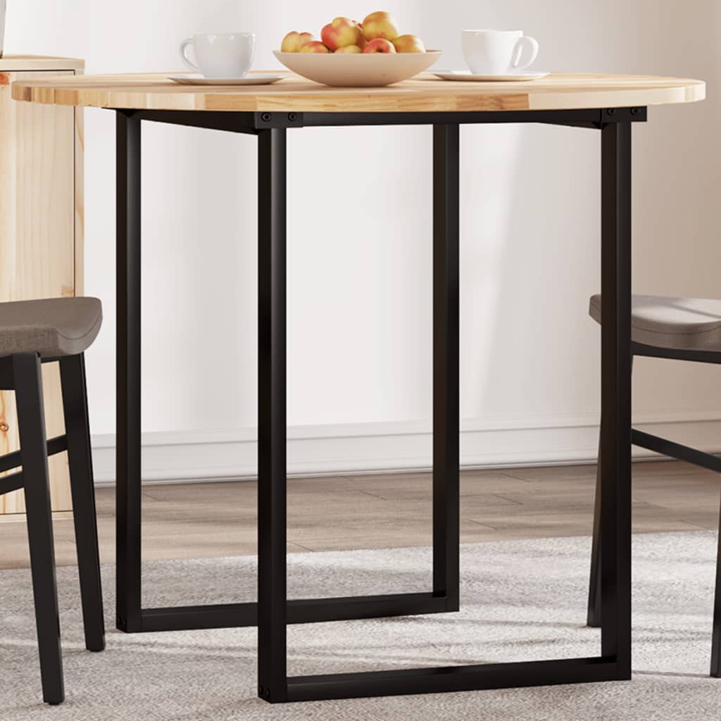 Table Top Round 90x2 cm Solid Wood Acacia
