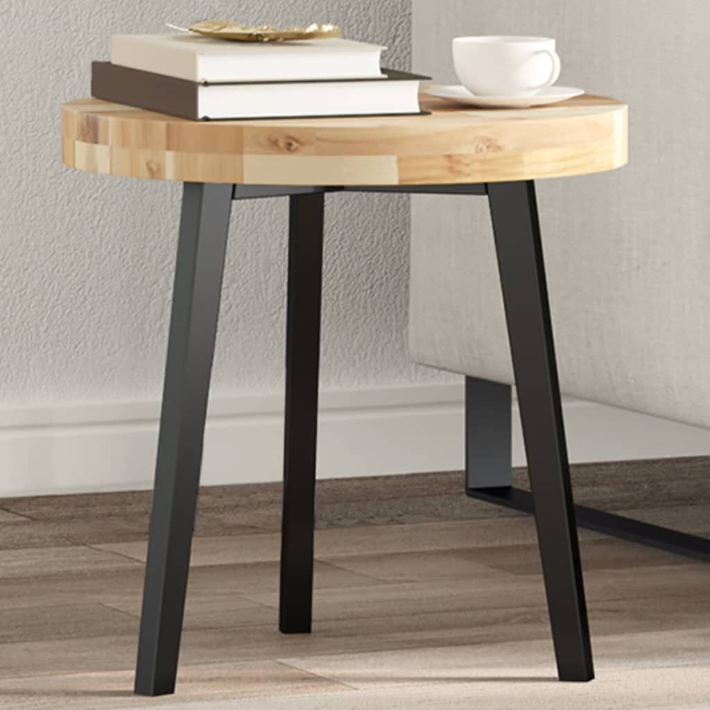 Table Top Round 40x4 cm Solid Wood Acacia