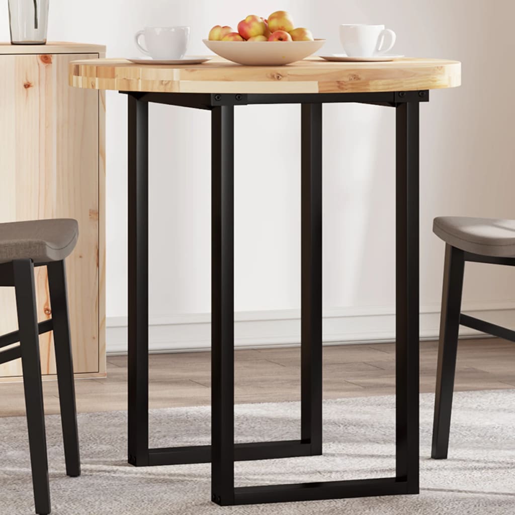 Table Top Round 70x4 cm Solid Wood Acacia