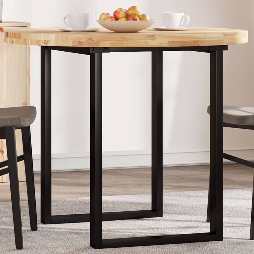Table Top Round 90x4 cm Solid Wood Acacia