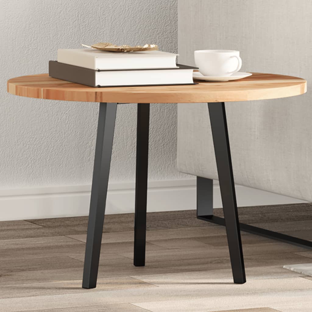 Table Top Round 60x2 cm Solid Wood Acacia