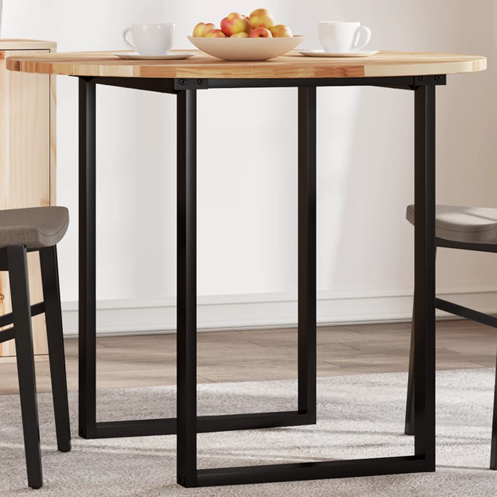Table Top Round 90x2 cm Solid Wood Acacia