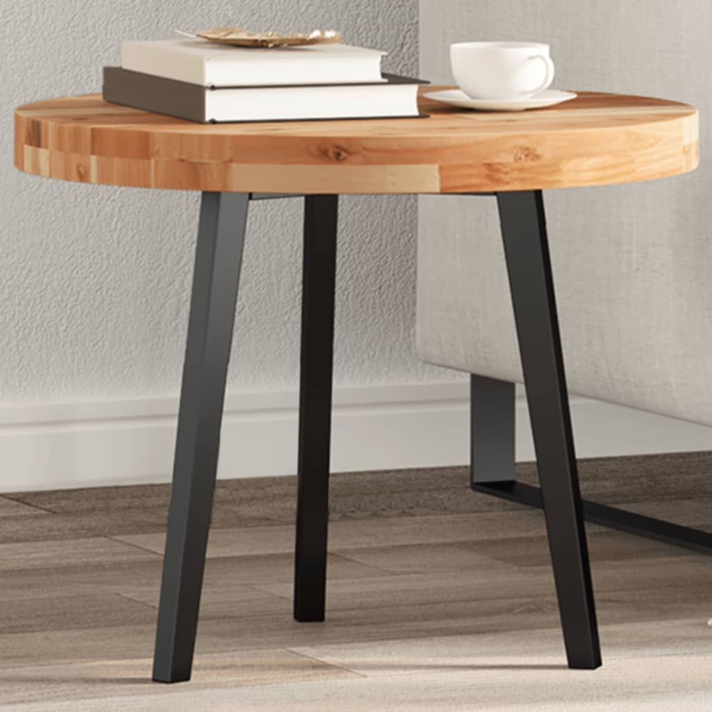 Table Top Round 50x4 cm Solid Wood Acacia