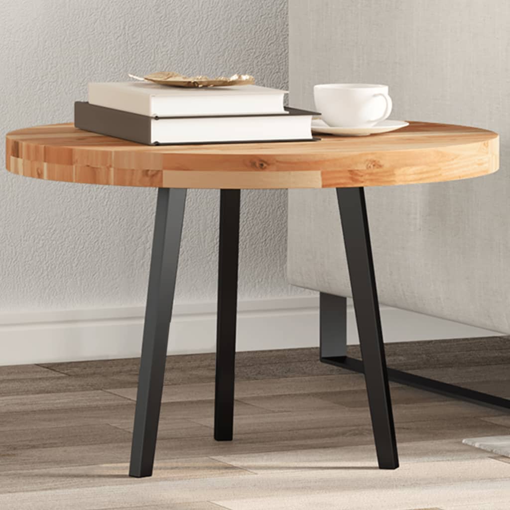 Table Top Round 60x4 cm Solid Wood Acacia