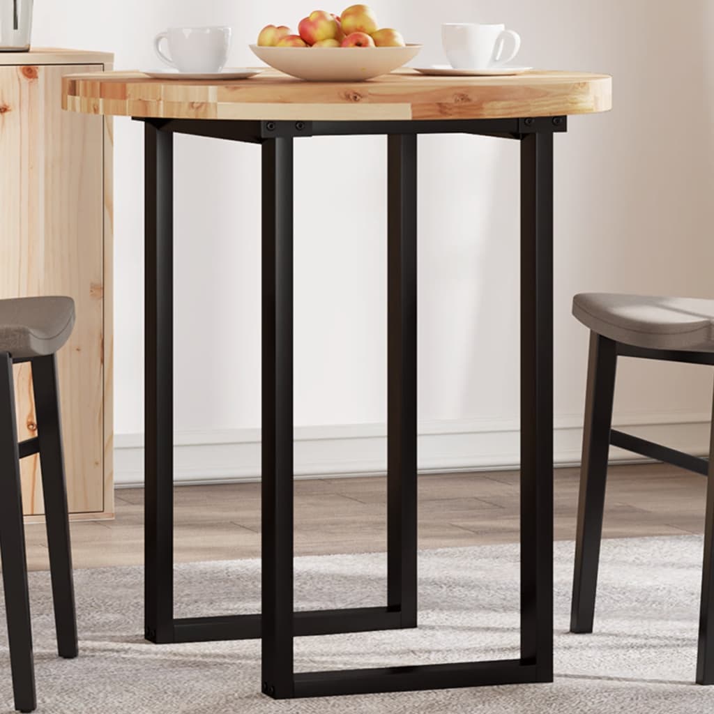 Table Top Round 70x4 cm Solid Wood Acacia