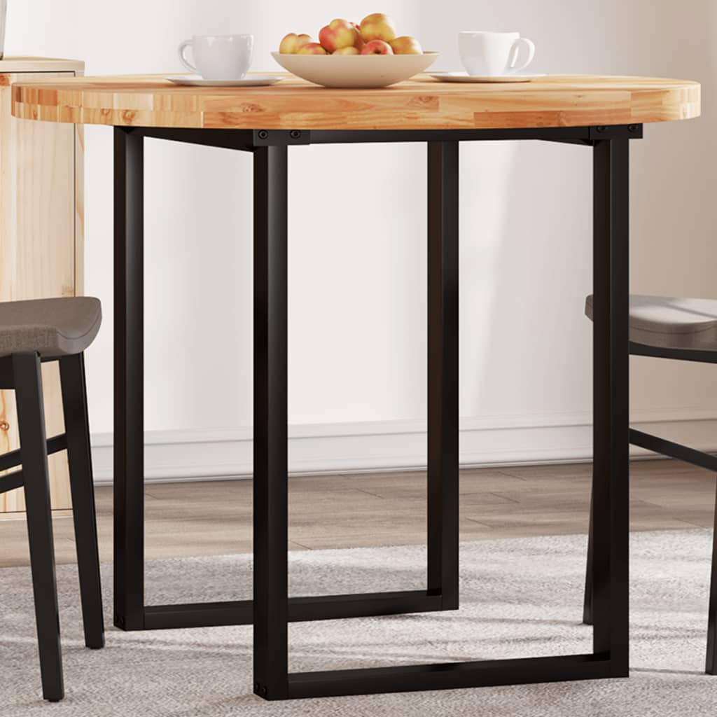 Table Top Round 90x4 cm Solid Wood Acacia