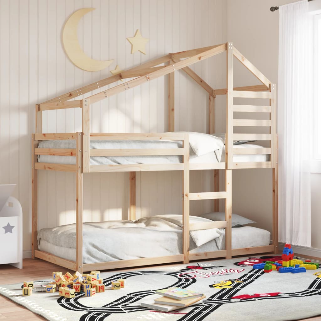Bunkbed 90x200cm Solid Wood Pine