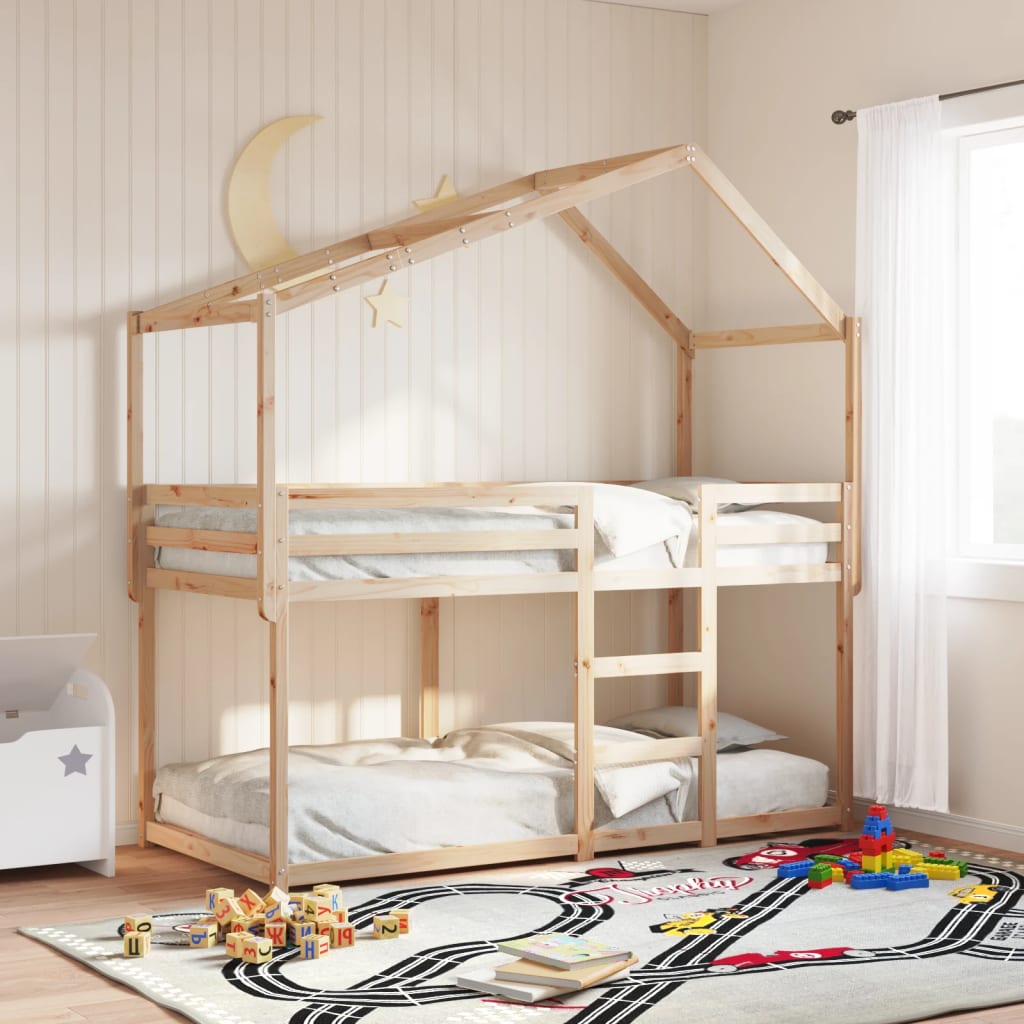 Bunkbed 80x200cm Solid Wood Pine