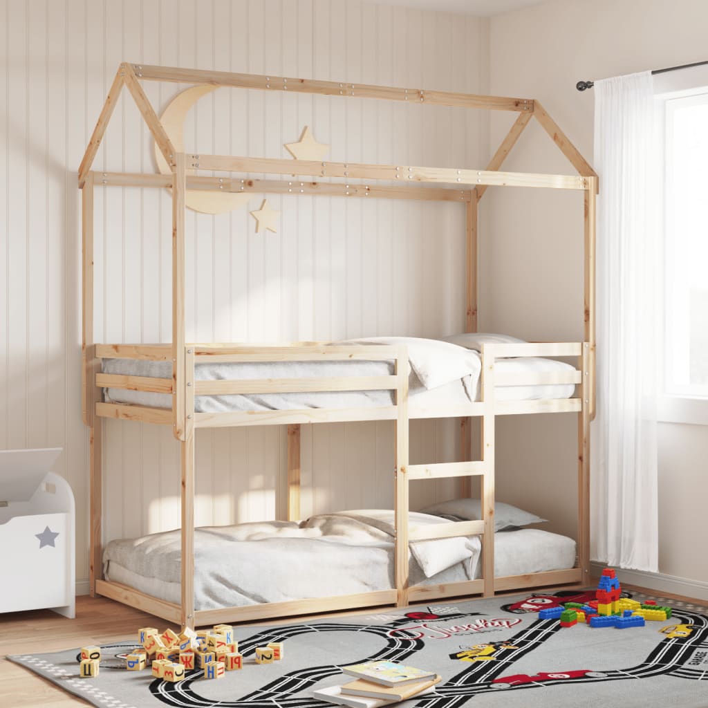 Bunkbed 90x200cm Solid Wood Pine