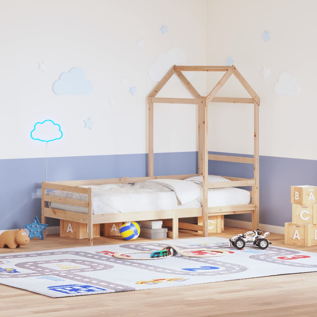 Daybed with Roof 80x200cm Solid Wood