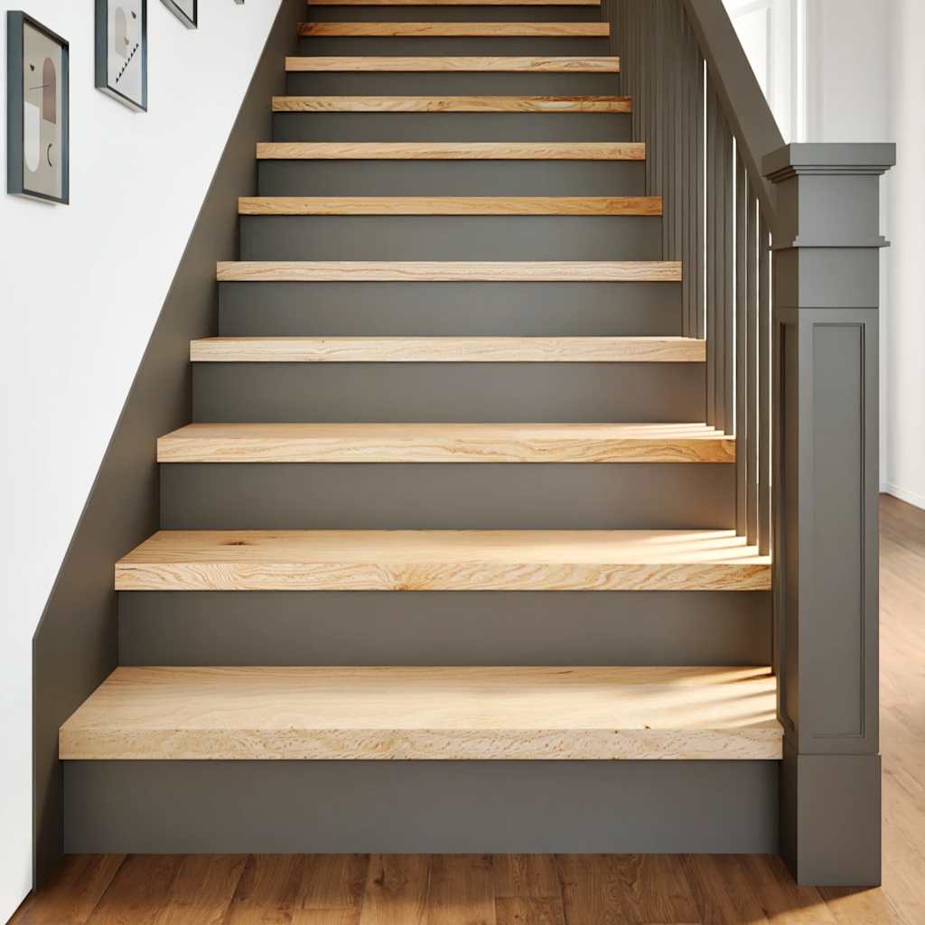 Stair Treads 16 Pieces Untreated 90x30x2 cm Solid Wood Oak
