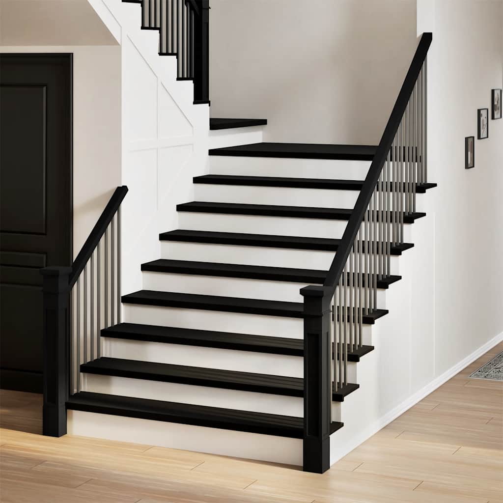 Stair Treads 16 pcs Dark Brown 110x25x2 cm Solid Wood Oak