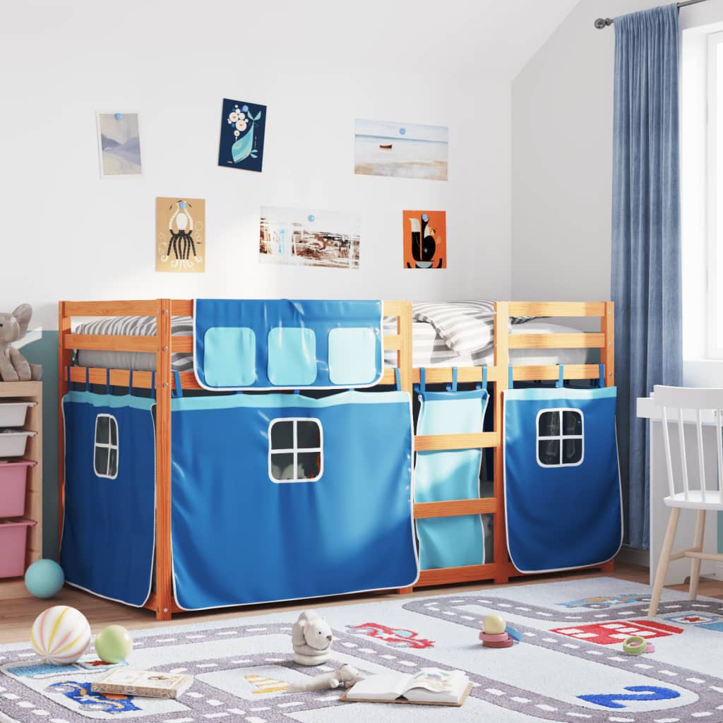Bunkbed Blue 90x200cm Solid Wood Pine