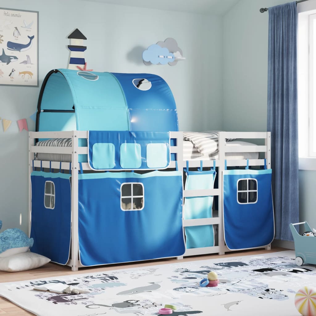 Bunkbed Blue 80x200cm Solid Wood Pine