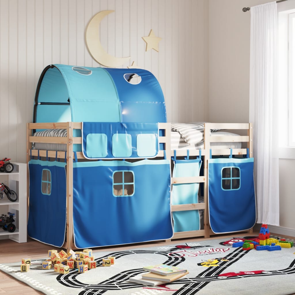 Bunkbed Blue 90x200cm Solid Wood Pine