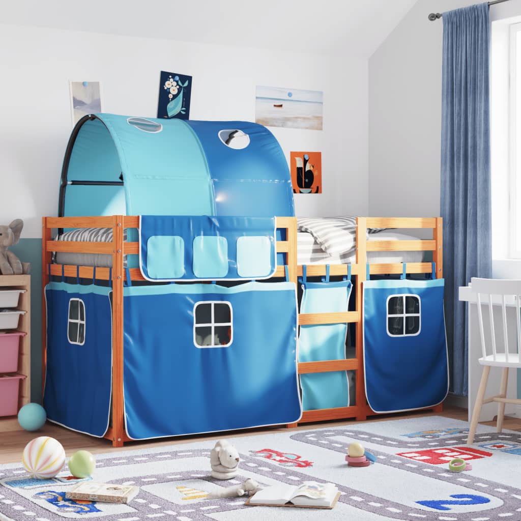 Bunkbed Blue 90x200cm Solid Wood Pine