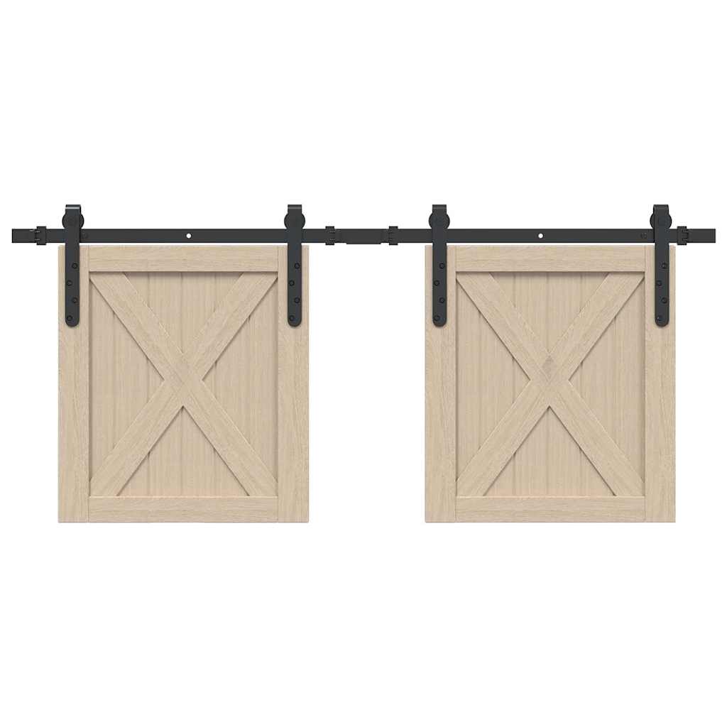 Sliding Cabinet Door Kit 122 cm Carbon Steel